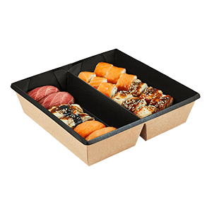 Sushi and rolls trays